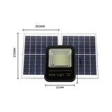 300W 734 LEDs Home Sensor Garden Light Outdoor Waterproof Solar Flood Light with Remote Control, 300W