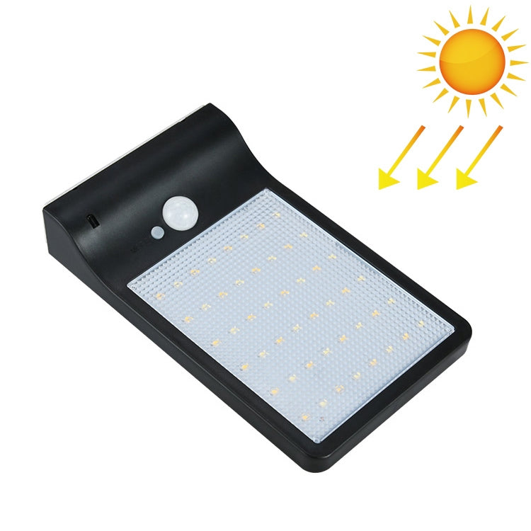 3.8W 48 Two-color LEDs Outdoor Waterproof Solar Wall Light Sensor Garden Light Street Light without Pole, Luminous Flux: 450lm, without Pole