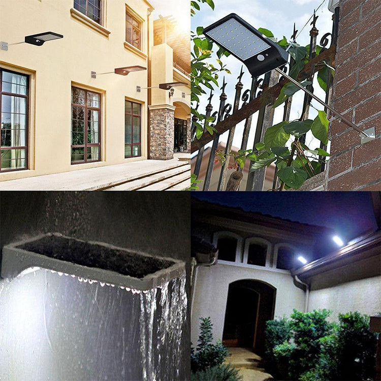 3.8W 48 Two-color LEDs Outdoor Waterproof Solar Wall Light Sensor Garden Light Street Light without Pole - LYDARZ