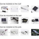10W IP67 Waterproof Solar Flood Light with 100 LEDs and Remote Control