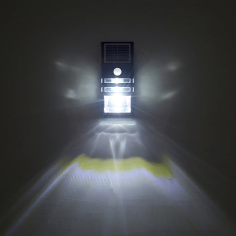 80 LM 6000-6500K Outdoor Wall Light with 5V 0.5W Solar Panel, 0.2W White Light - LYDARZ