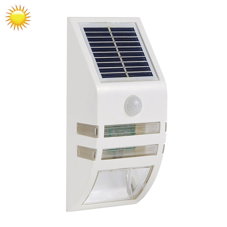 80 LM 6000-6500K Outdoor Wall Light with 5V 0.5W Solar Panel, 0.2W White Light