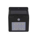 8 LEDs Solar Motion Sensor Wall Light with Solar Panel, 8 LEDs White Light