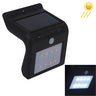 8 LEDs Solar Motion Sensor Wall Light with Solar Panel, 8 LEDs White Light - LYDARZ