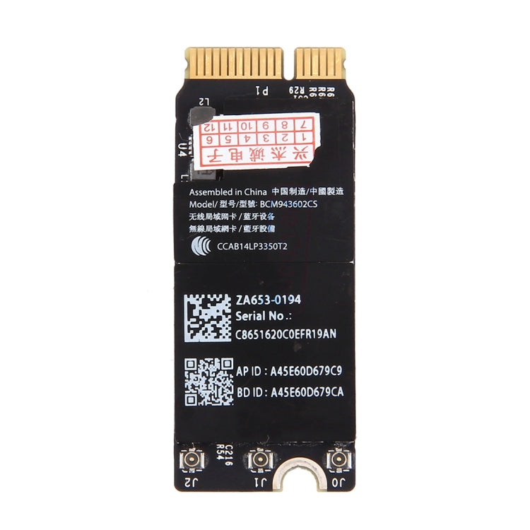 Tarjeta Wi-Fi original para MacBook Pro (2015): compatible con modelos de 13,3" y 15,4" (A1398, A1502)