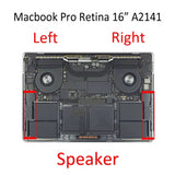 Timbre de altavoz para MacBook Pro Retina de 16 pulgadas A2141 (2019-2020) - 1 par EMC 3347