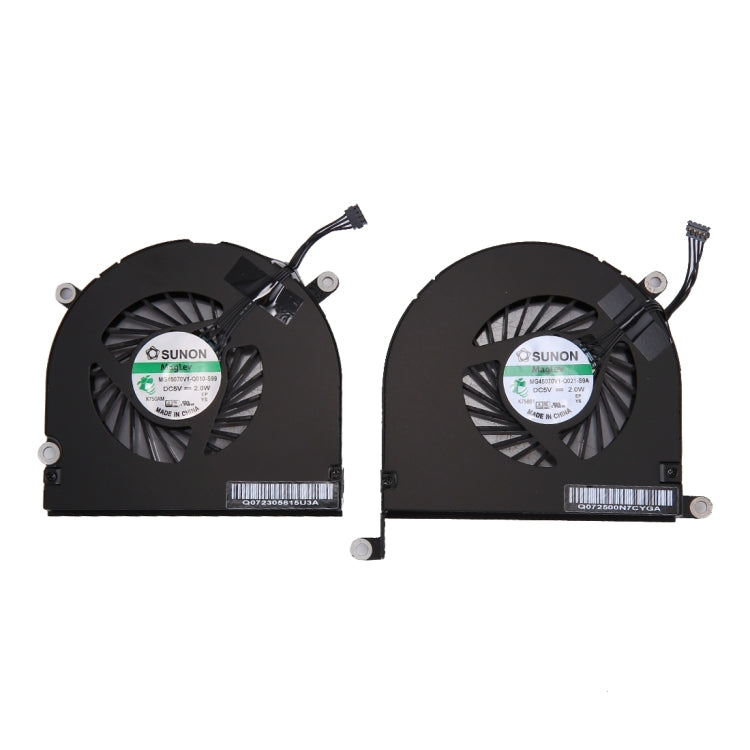 Par de ventiladores de refrigeración para MacBook Pro de 17 pulgadas A1297 (izquierdo y derecho) (modelos 2009-2011)