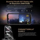 Smartphone robusto HOTWAV Hyper 7 5G con 8 GB de RAM, 256 GB de almacenamiento, batería de 10800 mAh y pantalla de 6,6" 
