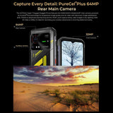 HOTWAV Hyper 7 Rugged 5G Smartphone - 8GB RAM, 256GB Storage, 10800mAh Battery, 6.6" Display, Android 14, MediaTek Dimensity 7050, OTG, NFC