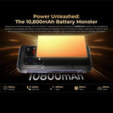 HOTWAV Hyper 7 Rugged 5G Smartphone - 8GB RAM, 256GB Storage, 10800mAh Battery, 6.6" Display, Android 14, MediaTek Dimensity 7050, OTG, NFC