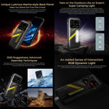 HOTWAV Hyper 7 Rugged 5G Smartphone - 8GB RAM, 256GB Storage, 10800mAh Battery, 6.6" Display, Android 14, MediaTek Dimensity 7050, OTG, NFC