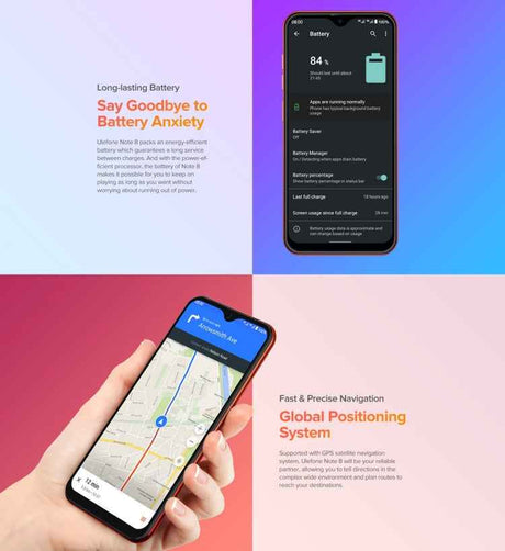 Ulefone Note 8 3G, Dual Rear Cameras, Face ID Identification, 5.5 inch, Android 10.0 GO MKT6580 Quad-core,  Dual SIM