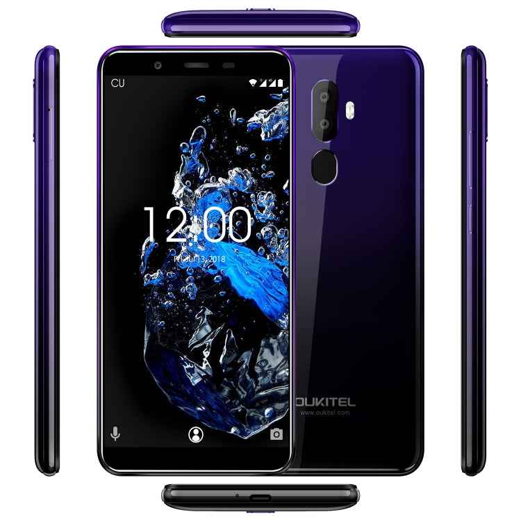 OUKITEL U25 Pro 4G, Dual Back Cameras, Fingerprint Identification, 5.5 inch Android 8.1 MTK6750T Octa Core, Dual SIM