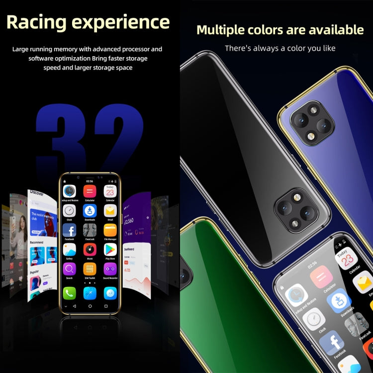 SOYES X60 Mini 4G Smartphone – 3.46" Pocket Display, Infrared Face ID, 3GB RAM + 64GB (Unlocked)