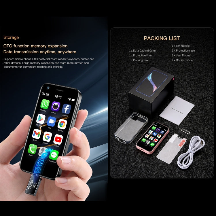 XS12 Pro 3.0 inch Android 10.0 MTK6750 Octa Core, Bluetooth, WiFi, OTG, Network: 4G, Dual SIM, Support Google Play, 2GB+16GB