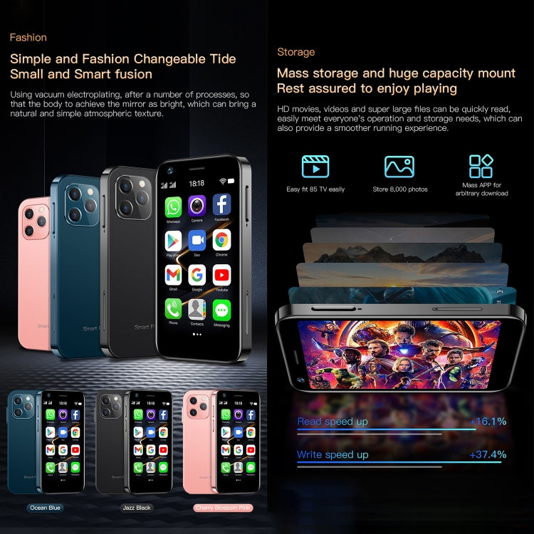 XS12 Pro 3.0 inch Android 10.0 MTK6750 Octa Core, Bluetooth, WiFi, OTG, Network: 4G, Dual SIM, Support Google Play, 2GB+16GB