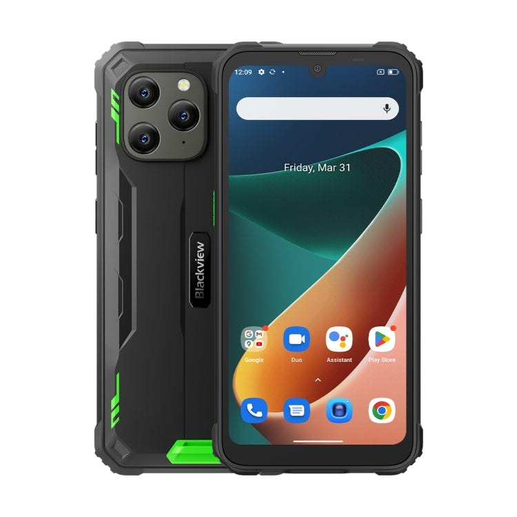 Blackview BV5300 Pro Rugged Phone, Face Unlock, 6580 mAh Battery, 6.1 inch Android 12 MTK 6765 Helio P35