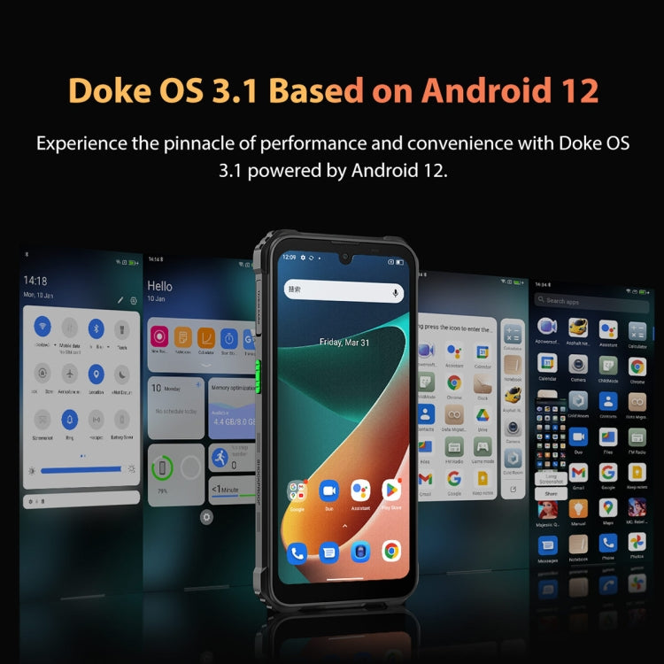 Blackview BV5300 Pro Rugged Phone, Face Unlock, 6580 mAh Battery, 6.1 inch Android 12 MTK 6765 Helio P35