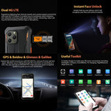 IP68/IP69K/MIL-STD-810H, Face Unlock, 6580mAh Battery, 6.1 inch Android 12 MTK6765 Helio P35 Octa Core up to 2.3GHz, Network: 4G, OTG, NFC, Dual SIM, BV5300 Pro, 4GB+64GB