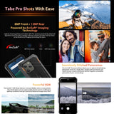 Blackview BV5300 Pro Rugged Phone, Face Unlock, 6580 mAh Battery, 6.1 inch Android 12 MTK 6765 Helio P35