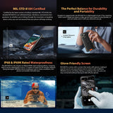 Blackview BV5300 Pro Rugged Phone, Face Unlock, 6580 mAh Battery, 6.1 inch Android 12 MTK 6765 Helio P35