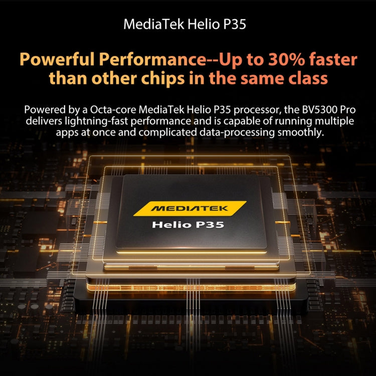 Blackview BV5300 Pro Rugged Phone, Face Unlock, 6580 mAh Battery, 6.1 inch Android 12 MTK 6765 Helio P35