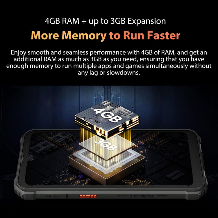 Blackview BV5300 Pro Rugged Phone, Face Unlock, 6580 mAh Battery, 6.1 inch Android 12 MTK 6765 Helio P35