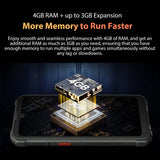 Blackview BV5300 Pro Rugged Phone, Face Unlock, 6580 mAh Battery, 6.1 inch Android 12 MTK 6765 Helio P35