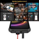 Smartphone robusto Armor 21 con cámara dual, resistencia al agua IP68/IP69K, pantalla de 6,58 pulgadas, Android 13, Face ID y huella dactilar, MediaTek Helio G99, versión global