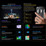 IP68/IP69K Waterproof Dustproof Shockproof, Triple Back Cameras, 15080mAh Battery, Side Fingerprint Identification, 6.7 inch Android 12 MediaTek Helio G99 MT6789V/CD Octa Core up to 2.2GHz, OTG, NFC, Network: 4G, Flashlight, Global Version with Google ...