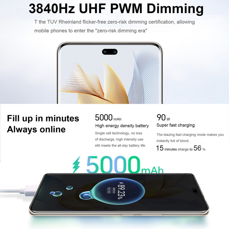 HONOR 90 5G Triple Back Cameras + Dual Front Cameras, Screen Fingerprint Identification, 6.78 inch Magic UI 7.1 Android 13 Qualcomm Snapdragon 8+ Gen 1 Octa Core up to 3.0GHz, Network: 5G, OTG, NFC, Not Support Google Play, Honor 90 Pro 5G 12GB+256GB