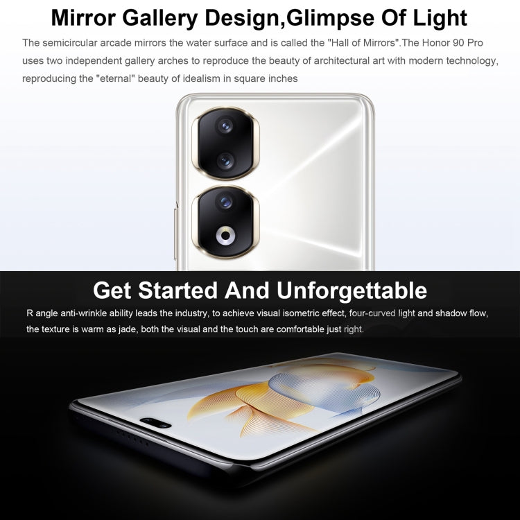 HONOR 90 5G Triple Back Cameras + Dual Front Cameras, Screen Fingerprint Identification, 6.78 inch Magic UI 7.1 Android 13 Qualcomm Snapdragon 8+ Gen 1 Octa Core up to 3.0GHz, Network: 5G, OTG, NFC, Not Support Google Play, Honor 90 Pro 5G 12GB+256GB