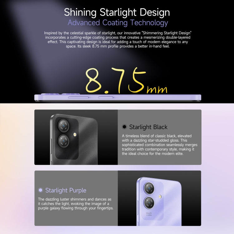 Ulefone Note 21, 4GB+128GB, Face ID & Fingerprint, 6.56 inch Android 14 Unisoc T606 Octa Core, Network: 4G, Dual SIM, OTG