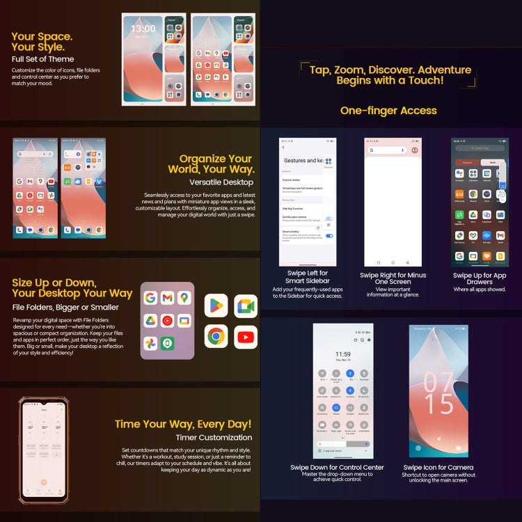 Blackview BV6200 Plus,  IP68/IP69K/MIL-STD-810H, 11000mAh, 6.56 inch Android 14 Unisoc UMS9230 T606