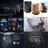 Ulefone Armor 27 4G Rugged Phone, 12GB+256GB, Night Vision, 10600mAh, 6.78 inch Android 14 MediaTek Helio G99