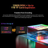 Smartphone Blackview BV4800 Pro: 4 GB de RAM, 128 GB de almacenamiento, IP68/IP69K, MIL-STD-810H, pantalla de 6,56", Android 14, Unisoc T606 de ocho núcleos, red 4G, compatible con OTG