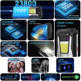 Smartphone Unihertz Tank 3: 16 GB de RAM, 512 GB de almacenamiento, cámara de 200 MP, visión nocturna, batería de 23800 mAh, 5G, Android 13, pantalla de 6,79 pulgadas