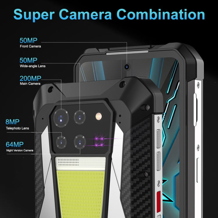 Smartphone Unihertz Tank 3: 16 GB de RAM, 512 GB de almacenamiento, cámara de 200 MP, visión nocturna, batería de 23800 mAh, 5G, Android 13, pantalla de 6,79 pulgadas