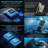 Smartphone Unihertz Tank 3: 16 GB de RAM, 512 GB de almacenamiento, cámara de 200 MP, visión nocturna, batería de 23800 mAh, 5G, Android 13, pantalla de 6,79 pulgadas