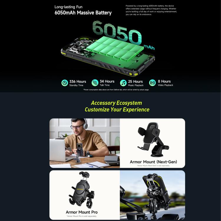 Ulefone Armor X31, 6GB+128GB, Night Vision, Rugged Phone, 6.56 inch Android 14 MediaTek Helio G91 Octa Core