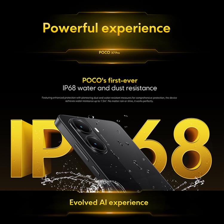 Xiaomi POCO X7 Pro 5G Global, 12GB+512GB, In-screen Fingerprint, 6.67 inch Xiaomi HyperOS 2 MediaTek Dimensity 8400-Ultra Octa Core, NFC, Network: 5G, 12GB+512GB