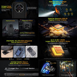 Teléfono robusto Ulefone Armor X32 Pro 5G: 8 GB de RAM, 256 GB de almacenamiento, visión nocturna, IP68/IP69K, MediaTek Dimensity 6300, pantalla de 5,65 pulgadas, Android 14