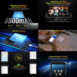 Teléfono robusto Ulefone Armor X32 Pro 5G: 8 GB de RAM, 256 GB de almacenamiento, visión nocturna, IP68/IP69K, MediaTek Dimensity 6300, pantalla de 5,65 pulgadas, Android 14