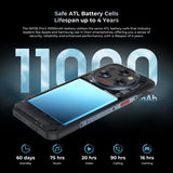 Oukitel WP35 Pro 5G Rugged Phone - 12GB+512GB, 6.6" MediaTek Dimensity 6300, NFC, OTG, 5G Connectivity