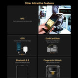 Teléfono robusto Oukitel WP23 Plus de 8 GB + 256 GB, 6,52 pulgadas, Android 14.0, Unisoc T606 de ocho núcleos, NFC, OTG, red 4G 