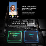 Oukitel WP39 Pro 5G Rugged Phone, 12GB+512GB, Night Vision, Fingerprint Identification, 6.6 inch Android 14 MediaTek Dimensity 6300