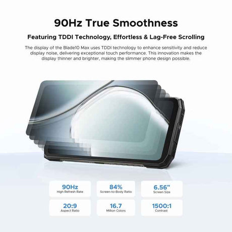 DOOGEE Blade 10 Max, 20GB+256GB, 6.56 inch + 1.54 inch 10300mAh, Android 14 Spreadtrum T606