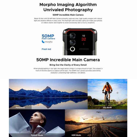 DOOGEE Blade 10 Max, 20GB+256GB, 6.56 inch + 1.54 inch 10300mAh, Android 14 Spreadtrum T606