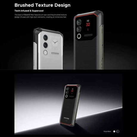 DOOGEE Blade 10 Max, 20GB+256GB, 6.56 inch + 1.54 inch 10300mAh, Android 14 Spreadtrum T606