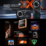 Teléfono robusto Oukitel WP55 Pro 5G, 16 GB + 512 GB, cámara de 108 MP, reconocimiento de huellas dactilares, pantalla de 6,6 pulgadas, Android 15, MediaTek Dimensity 7025 